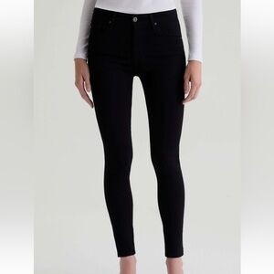 AG Adriano Goldschmied Farrah High Rise Skinny Jeans, Super Black, Size 31